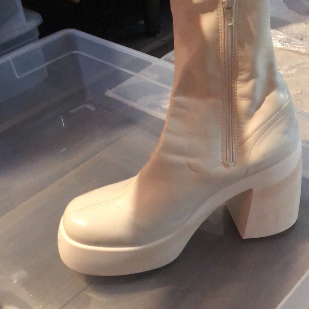 White Platform Boot - image 3